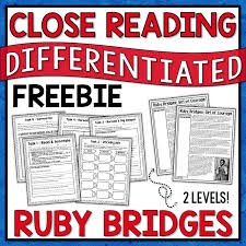 Ruby Bridges Reading Passage Free With Images Reading Passages Differentiated Reading Passages Differentiated Reading