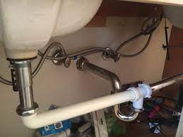 I am redoing a bathroom, gutted to the stud. How To Connect Drain Pipes For A Dual Sink Bathroom Vanity Doityourself Com Community Forums