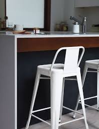 Tolix Marais Counter Stool With Low Back Tolix Bar Stool Bar Stools Kitchen Stools