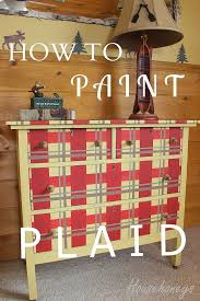 How To Paint A Plaid Pattern On Furniture Painted Furniture Painting Furniture Diy Decor