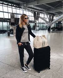 50 Comfy Travel Outfit Ideas For Women Comfy Travel Outfit Summer Airplane Outfit Airplane Outfits