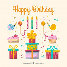 Materials needed to make a birthday felt wall banner. Free Birthday Party Elements Collection In Flat Style Svg Dxf Eps Png Cut File Vectors Photos And Psd Files Free Download