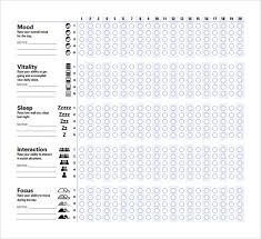 Sample Mood Chart Forms 7 Download Free Documents In Pdf