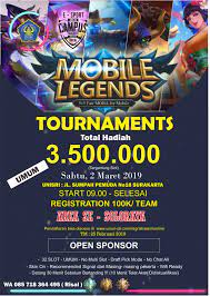 Brosur Turnamen Mobile Legend Psd Goresan