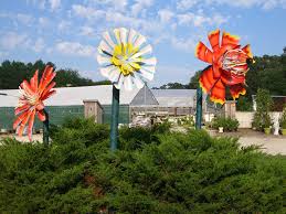 Juegoal 25 inch flower garden stakes decor, shaking head metal outdoor sunflowers daisy glow in dark metal yard art, indoor outdoor lawn pathway patio ornaments,set of 2 4.5 out of 5 stars 396 $21.99 $ 21. Giant Metal Flowers Sculpture By Richard Arfsten Saatchi Art