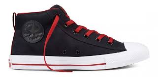 Black And Red Converse High Tops Converse Chuck Taylor All Star Street Mid Black Gym Red White Converse Converse Chuck Taylor All Star Converse High Top Sneaker