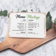 Free Landscape Hotel Restaurant Menu Card Mockup Psd In 2020 Restaurant Menu Card Free Business Card Mockup Menu Restaurant