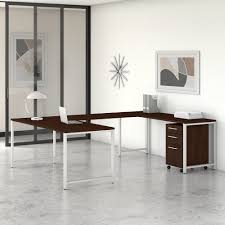 U shaped desks are perfect for those who need a lot of desk space. Bush Business Furniture 400 Series 72w U Shaped Desk With 3