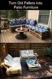 Turn Old Pallets Into Patio Furniture Diy Projects For Everyone Patio Furnishings Diy Patio Furniture Patio Decor