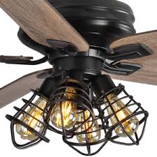 While designing this fan, the designer thought of. 60 Large Unique Ceiling Fan Remote Steampunk Cage Branch Light Rustic Farmhouse Ebay