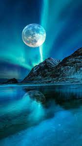 Pin By Louna On Paysage Nuit Beautiful Moon Beautiful Nature Wallpaper Scenery Wallpaper