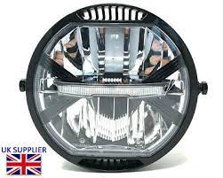 Homologated Led Motorcycle Headlight 7 Project Custom Cafe Racer Streetfighter Ebay