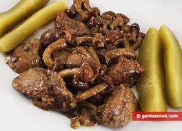 The Recipe For Chicken Liver With Ginger And Mushrooms Dietary Cookery Genius Cook Healthy Nutrition Tasty Food Simple Recipes Chicken Liver Recipes Liver Recipes Chicken Livers
