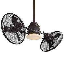 The gyro traditional is a dual head dual head style ceiling fan designed for use indoors only. Vintage Gyro Ceiling Fan By Minka Aire Fans At Lumens Com