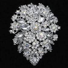 Crystal Brooch Stunning Ornate Bridal Wedding Dress Brooch 11 X 8 Cm Brooch Dress Crystal Brooch Bridal Wedding Dresses