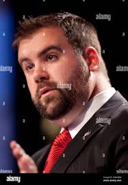 Patrick Calder, 1st Dist. Congressional candidate, speaks at the Maine  Republican Convention at the Augusta Civic Center in Augusta, Maine,  Saturday, May 5, 2012. (AP Photo/Robert F. Bukaty Stock Photo