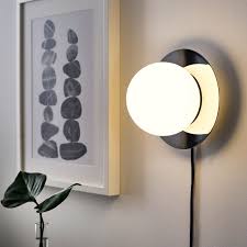 Simrishamn Tisch Wandleuchte Verchromt Opalweiss Glas 16 Cm Ikea Osterreich Wall Lamp Lamp Ikea Wall Lamp
