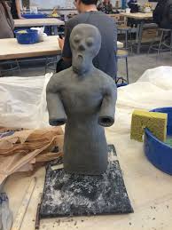 Unfinished 3d Ceramic Rendition Of The Scream By Van Gogh For My 3 5 Project Ceramics Projects Projects Van Gogh