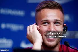 Barcelona's new player Brazilian midfielder Arthur Henrique Ramos de...  News Photo