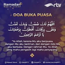 Doa buka puasa ramadhan adalah amalan yang disunahkan untuk menambah pahala bagi yang berpuasa. Rajawali Televisi Yeaaay Puasa Full Hari Ini Semoga Membawa Berkah Yaa Nikmati Berbuka Puasa Bersama Keluarga Sahabat Dan Jangan Lupa Membaca Doa Buka Puasa Yaa Bukapuasa Doabukapuasa Ramadan Facebook
