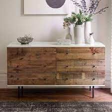 Crafted from wood, this dresser features a rich oak finish and distinctive metal hardware. Reclaimed Wood Lacquer 6 Drawer Dresser Pallet Furniture Bedroom Diy Furniture Rustic Furniture