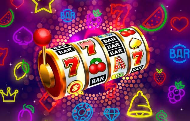 Casino slots icons slot sign machine night vegas vector | Premium Photo