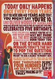 Vodafone Make The Most Of Nz Time The Inspiration Room Leap Year Quotes Leap Year Birthday Leap Year Babies
