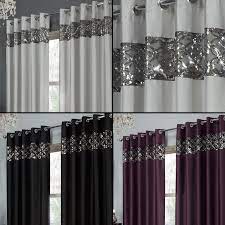 Found On Bing From Www Ebay Com Au Curtains Black And Silver Curtains Silver Curtains