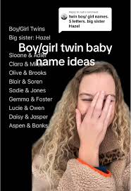 Replying to @nat you are living my dream! Boy/girl twin names are my roman  empire #babynames #nameideas #twinnames #boygirltwins #boynames #girlnames