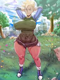 1girls breasts cleavage d-art female female only huge breasts  looking at viewer nipple bulge oc original character solo thick thighs wide  hips 