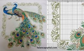 peacock etamin panel modell 2 kanavice ornekleri kanavice kanavice tasarimlari