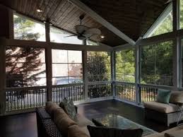 Hours may change under current circumstances Eze Breeze Screened Porch With T G Wood Floor In Davidson Nc Transitional Veranda Charlotte By Deckscapes Inc