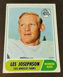1968 TOPPS FOOTBALL #53 LES JOSEPH SON LOS ANGELES RAMS V.G CONDITION