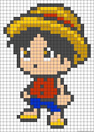 원본 이미지 Dessin Petit Carreau Dessin Pixel Pixel Art One Piece