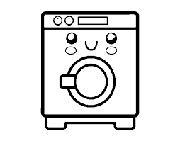 Home coloring pages home home electronics washing machine. Washing Machine Coloring Page Coloringcrew Com