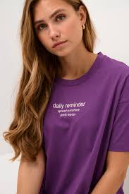 KAlime T-shirt in bright violet cotton