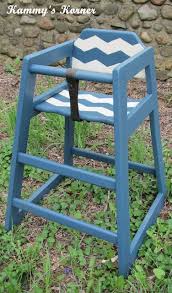No matter the table, always have the best seat in the house. Restaurant High Chair Makeover Chevron Wood High Chairs Chair Makeover Wooden High Chairs