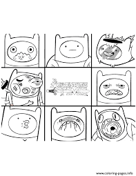 Rainicorns are a species of rainbow/unicorn creatures that live in peace in the land of ooo and also the crystal dimension. Adventure Time Finn With Many Faces Coloring Pages Printable