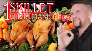 Fall apart tender, juicy & stuffed with cheesy rice stuffing, they are incredible! One Skillet Christmas Dinner Oven Roasted Cornish Hen Recipe Easy Christmas Feast Youtube