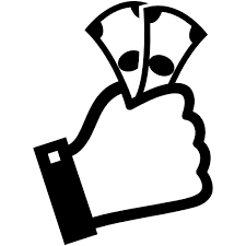 ( one ico file, 8 sizes ) download png: Hand Holding Money Bills Free Vector Icons Designed By Freepik Money Icons Money Bill Icon