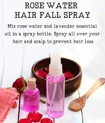 These nutrients help in nourishing the scalp, which will secrete viable follicles cells that will promote the growth of healthy hair. Rose Water Spray For Hair Fall Benefits Rosewater Helps Treat Scalp Infection And Dandruff It Cont Rose Water Hair Natural Hair Treatments Hair Growth Spray