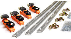 Maybe you would like to learn more about one of these? Utility Trailer Tie Down Kit Black Finish Tracks Anchors Straps Cargogear