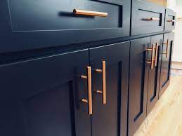 Oil rubbed bronze front door handleset for entrance entry lh lever keyed. Dark Blue Cabinets With Copper Pulls Dark Blue Kitchens Blue And Copper Dark Blue Kitchen Cabinets