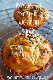 dinkelmuffin mit speck lauchzwiebeln und kase susse backerei herzhafte snacks lauchzwiebeln