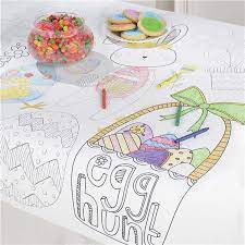 Do you prefer dyeing your own easter eggs to store bought? Plastic Easter Coloring Tablecloth Color In Table Cover