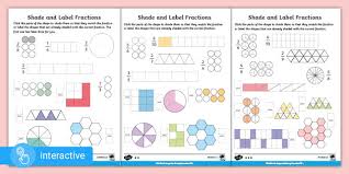 supports y4 white rose maths shading fractions y3 revision