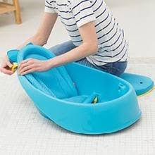 Amazon Com Skip Hop Baby Bath Tub 3 Stage Smart Sling Tub Moby Blue Baby