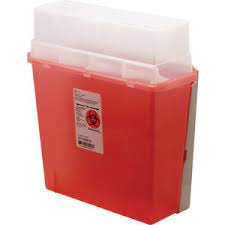 Use of blunt fill device for drawing up from ampoules/vials. 5qt Red Plastic Standard Sharps A Gator Biohazard Container W Easy To Use Lid Fastenal