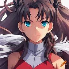 Rin tohsaka as an angel in fate stay night on Craiyon