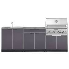 Mcp island grills modular 5 piece island electric and natural gas propane bbq outdoor grill kitchen, with wine refrigerator, sink, rotisserie, black marble top and free protective grill canvas cover. Newage Cabinet Other Products Wayfair